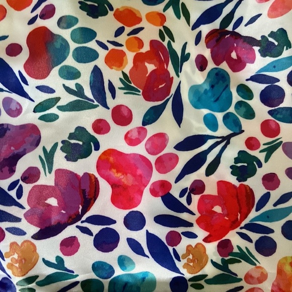 Floral Paw Print Packable Duffel Bag NWT - Picture 11 of 11